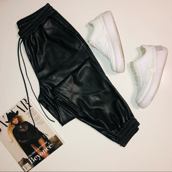 MICHAEL KORS Vegan Leather Joggers - Picture 2 of 7